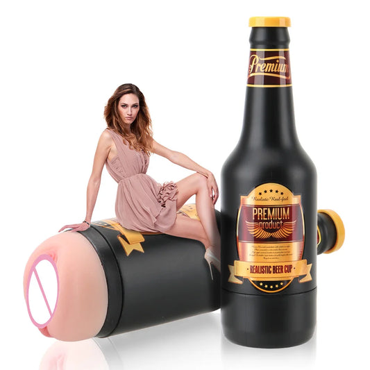 Beer Bottle Male Masturbator