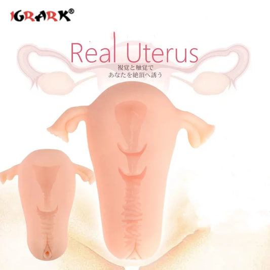 Realistic Uterus and Vagina Masturbation Device